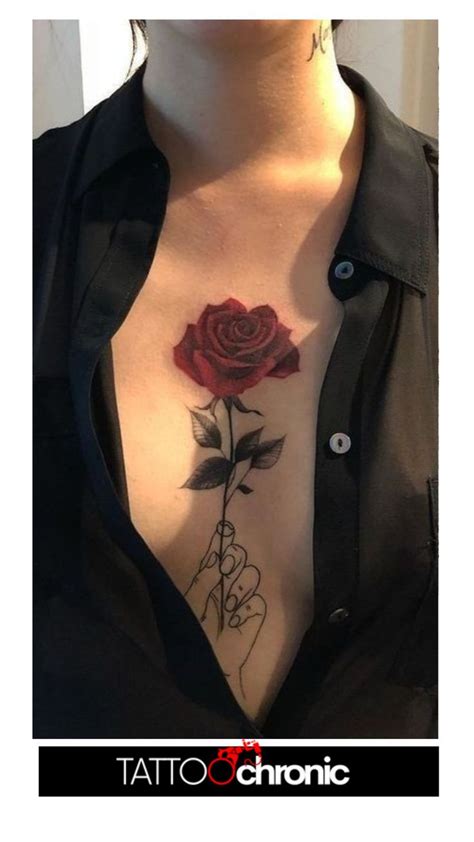 Rose chest tattoos for women | Rosen tattoo, Rose tattoo-design, Unterarm tattoo frauen