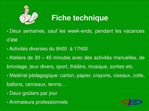 Ppt C Entre De Vacan Ces Un Projet Pour Nos Enfants Powerpoint