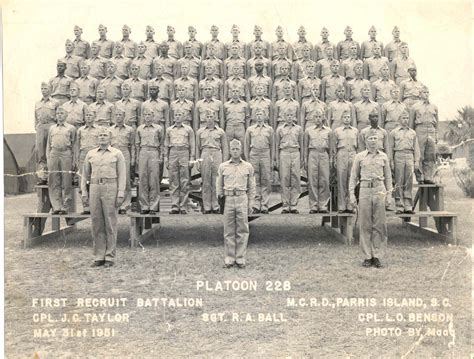 1948 59 Mcrd Parris Island 1951 Mcrd Parris Island Platoon 228 The Military Yearbook Project