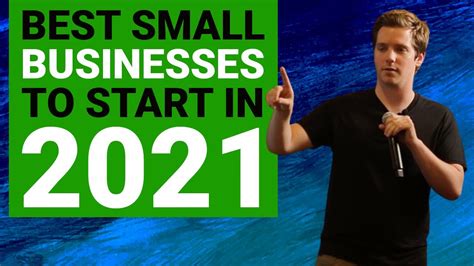 Best Small Businesses To Start In 2021 Youtube