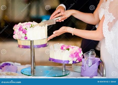 Wedding Cake Cutting Photography