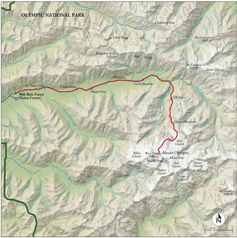 Best Olympic National Park Hike Trail Map National Geographic