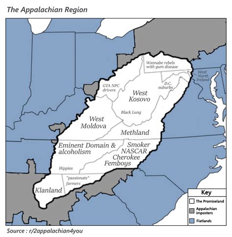 Would Yall Agree With This Map Of Cultural Appalachia R