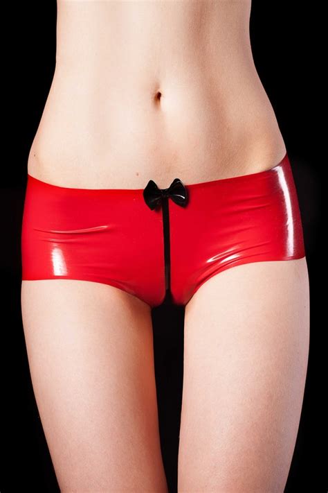 Cameltoe Latex Panties Rubber Lingerie With Bow Sexy Hot Etsy