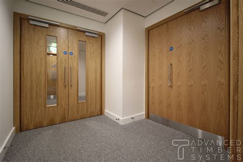 Veneered Double Doorset Door Set Advanced Timber Systems NBS Source