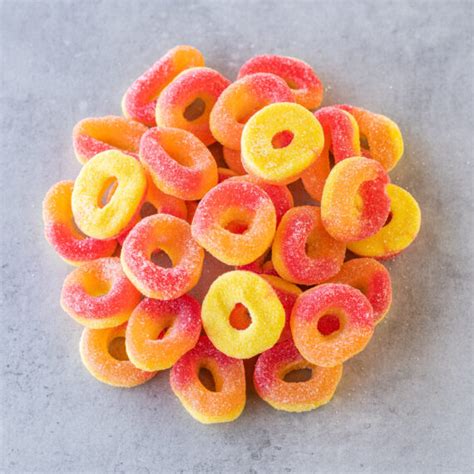 Gummy Peach Rings - California Gourmet Nuts Online Shop