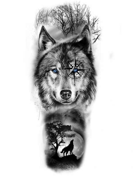 Pin en Guardado rápido Tatuajes de lobos Tatuaje de cara de lobo