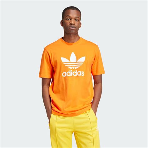 Adidas Adicolor Trefoil Tee Orange Adidas Lk