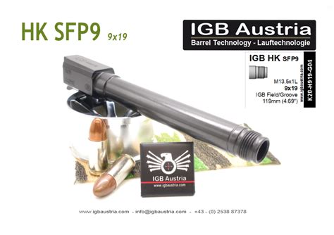 IGB Austria Barreltechnology HK SFP9 Austauschlauf Mit Gewinde M13 5x1L