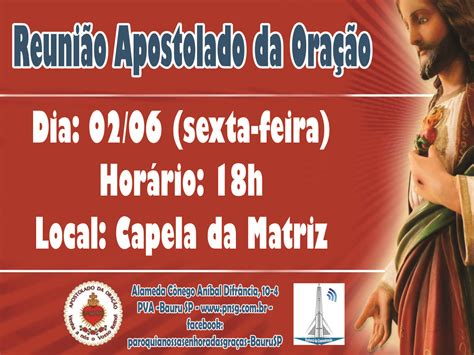 Reunião Apostolado da Oração Paróquia Nossa Senhora das Graças