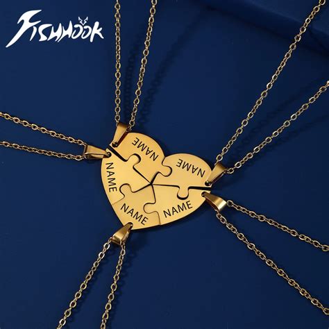 Fishhook Cora O Personalizado Colar Nome Personalizado Corrente Quebra