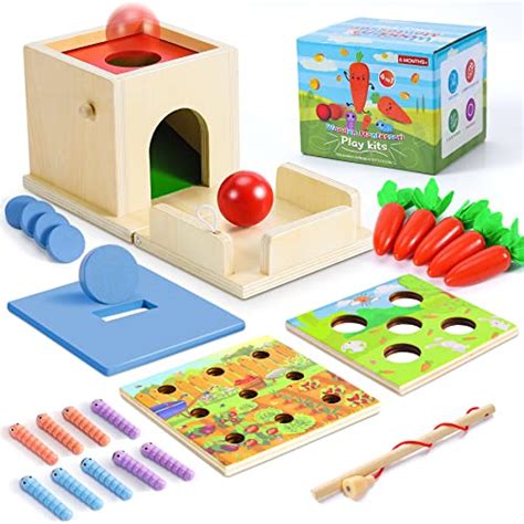 COOLJOY Giochi Bambini 3 Anni Giochi Montessori 3 Anni 4 In 1 Far