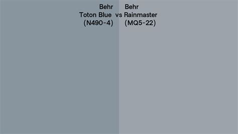 Behr Toton Blue Vs Rainmaster Side By Side Comparison