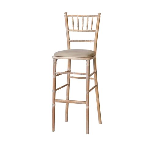 Chiavari Stool Limewash With Ivory Pad Select Hire