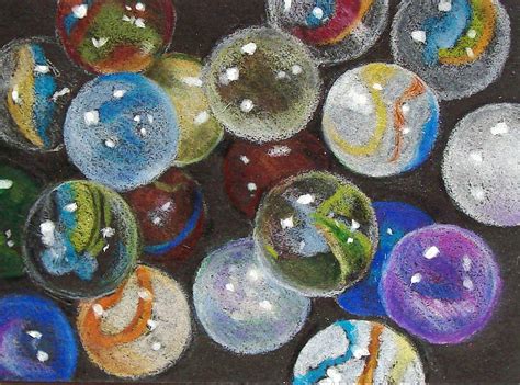 Many Marbles Drawing By Joyce Geleynse