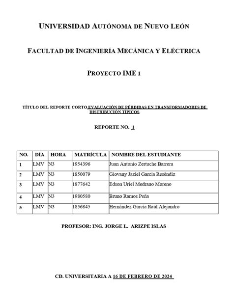 A02 Evaluacion De Perdidas IntroducciÓn En Este Documento Se Presenta