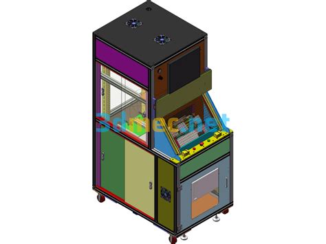 Dvd Test Station Eol Dvd Automatic Test Station 3d Model Solidworks