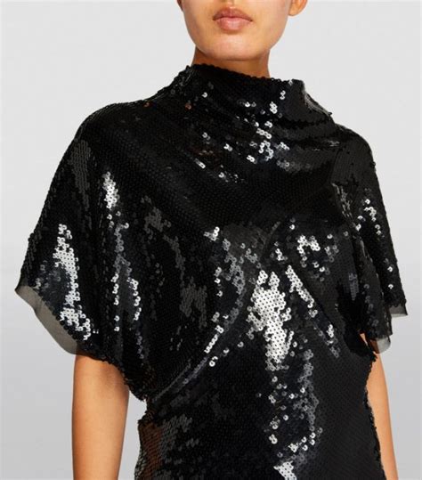 Womens Rick Owens Black Sequin Embellished Top Harrods Uk