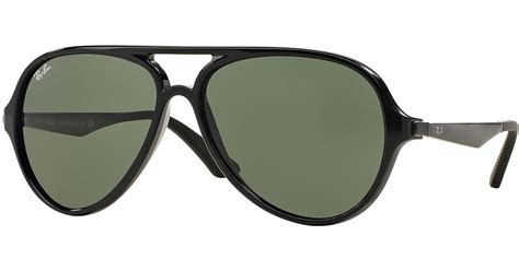 Ray Ban Plastic Aviator Sunglasses In Black For Men Lyst