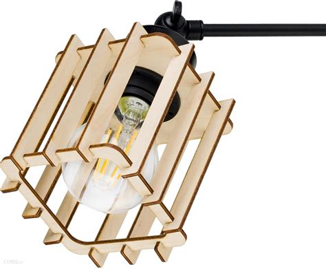 Led One Lampa Sufitowa Yrandol Regulowany Loft Drewno