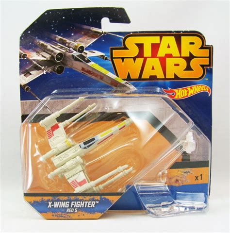 Star Wars Hot Wheels Mattel X Wing Fighter Red 5