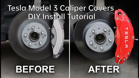 How To Install Tesla Model Brake Caliper Covers Step By Step