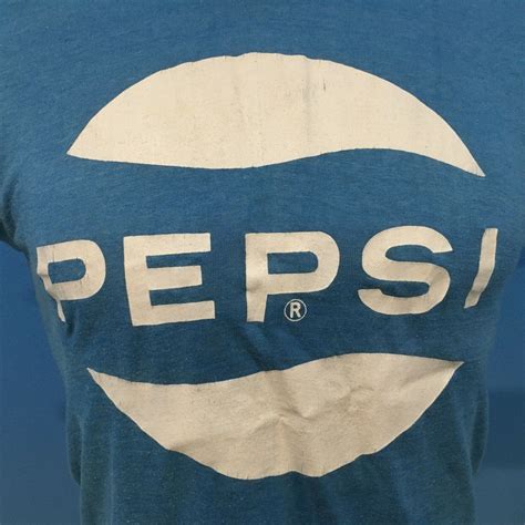 Vintage Pepsi Cola Logo Single Stitch T Shirt Size S Gem