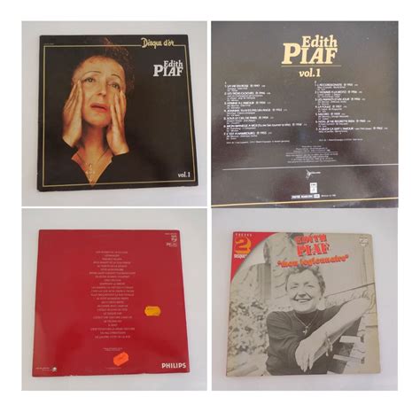 Edith PIAF disque dor double album Mon légionnaire 3 disques vinyles