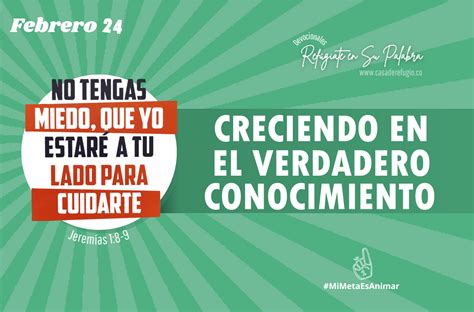 Creciendo En El Verdadero Conocimiento Iglesia Cristiana Casa De Refugio