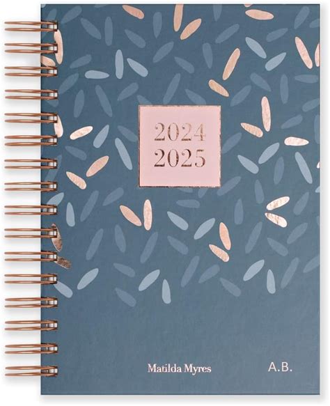 Matilda Myres 2024 2025 Diary Rose Gold Wiro A5 Daily Academic Diary