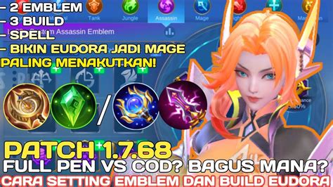 PATCH 1 7 68 CARA SETTING EMBLEM DAN BUILD EUDORA TERSAKIT 2023 BUILD