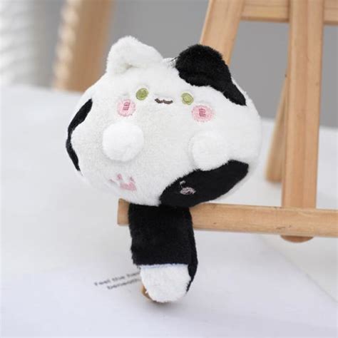 Cat Plush Pendant Cute Fat Body Anime Kitten Plushies Decorative Soft