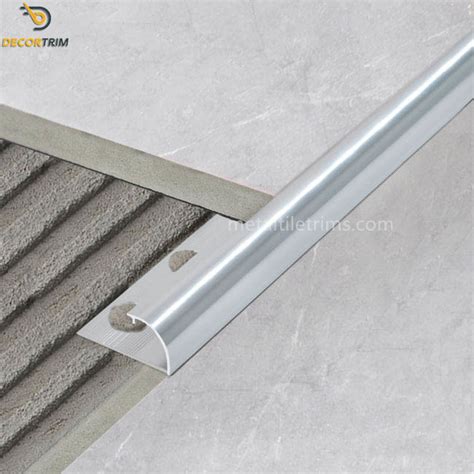 Decorative Chrome Edging Strips For Tiles 12mm Aluminum Alloy 6063 Material