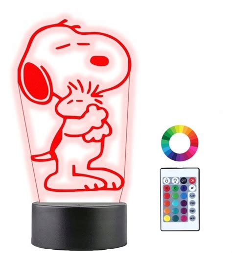 Lampka Nocna 3D Led Piesek Snoopy Grawer Prezent Plexido Sklep