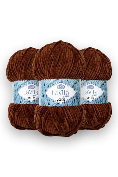 LaVita Yarn Velor Baby 3 Pack Amigurumi Hand Knitting Yarn Taka Yarn ...