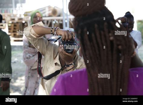 Dar Es Salaam Tanzania Th Sep A Woman Practices Photography