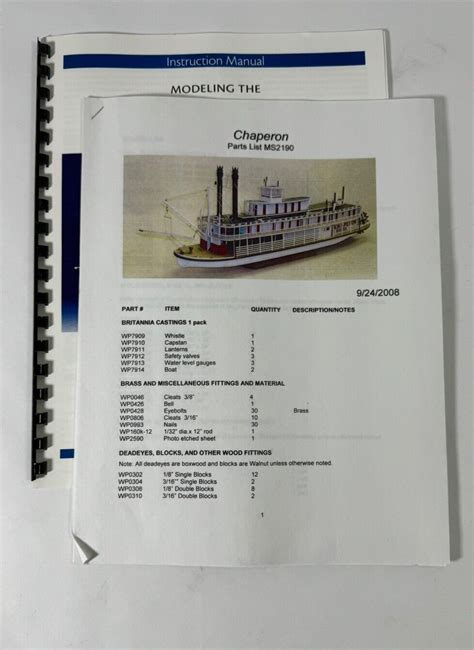 Model Shipways Chaperon Sternwheel Steamer Scale Cz