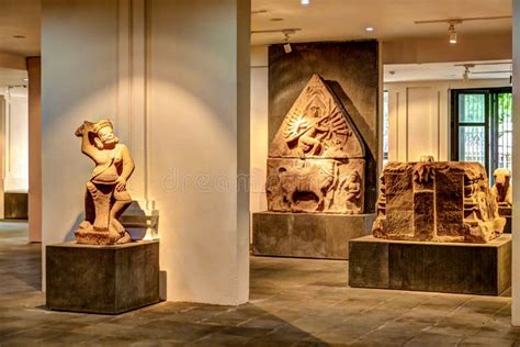 Displays In The Museum Of Cham Sculpture In Da Nang Vietnam Editorial