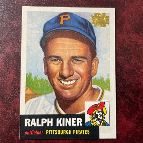 2001 Topps Archives Set 1953 RALPH KINER 191 PITTSBURGH PIRATES