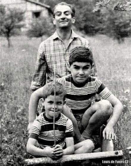 Louis de Funès et ses enfants Photos Droles