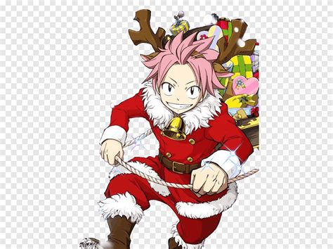 Нацу Драгнил Эрза Скарлет Ювия Локсер Fairy Tail Рождество, сказочный ...