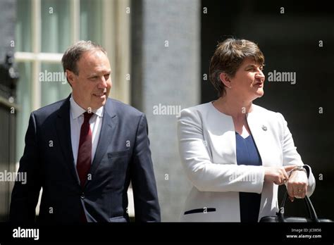 Dup Leader Arlene Foster And Dup Deputy Leader Nigel Dodds Arriving At