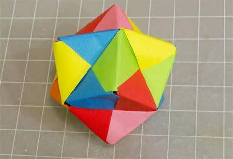 Modular Origami How To Make A Cube Octahedron And Icosahedron From Sonobe Units Math Craft