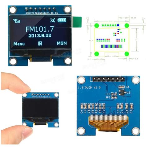 Aliexpress Buy NEW 1 3 Inch OLED Display Module 128X64 Blue 7