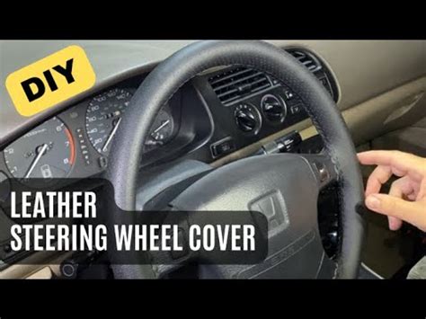 How To Install Leather Steering Wheel Cover Easy Stitch YouTube