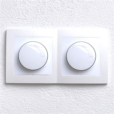 Levina Kunststoff 2x Dimmer 20 300 Watt weiß 16A montage LichtED de