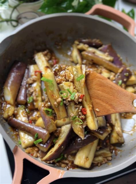 Chinese Eggplant And Minced Pork With Garlic Sauce Smelly Lunchbox