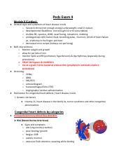 Peds Exam 4 Study Guide Detailed 1 Pdf Peds Exam 4 Module 8