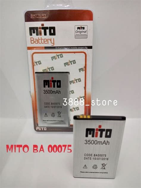 Baterai Mito BA00075 Battery Mito A18 Fantasy Selfy 2 Batre Hp Mito