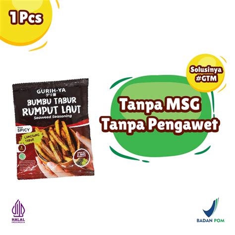 Jual Gurih Ya BTS Spicy Bumbu Tabur Seaweed Shopee Indonesia